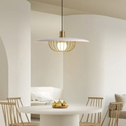 Lampă Nordic Pendant Fier forjat Plafoniere creative Disc