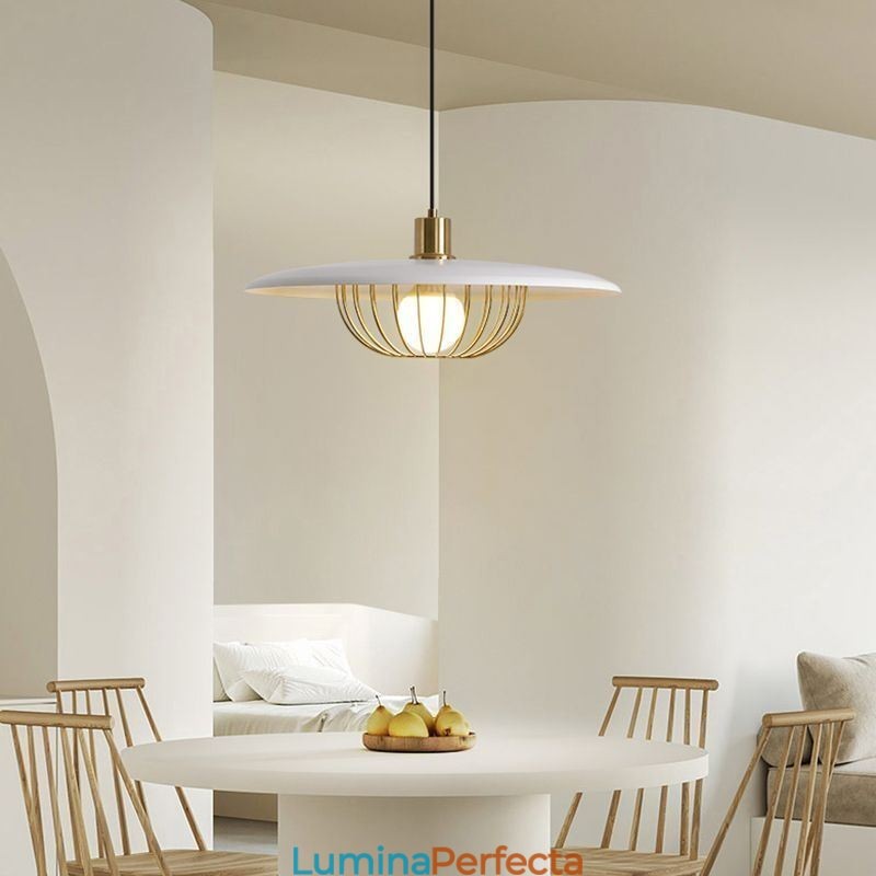 Lampă Nordic Pendant Fier forjat Plafoniere creative Disc
