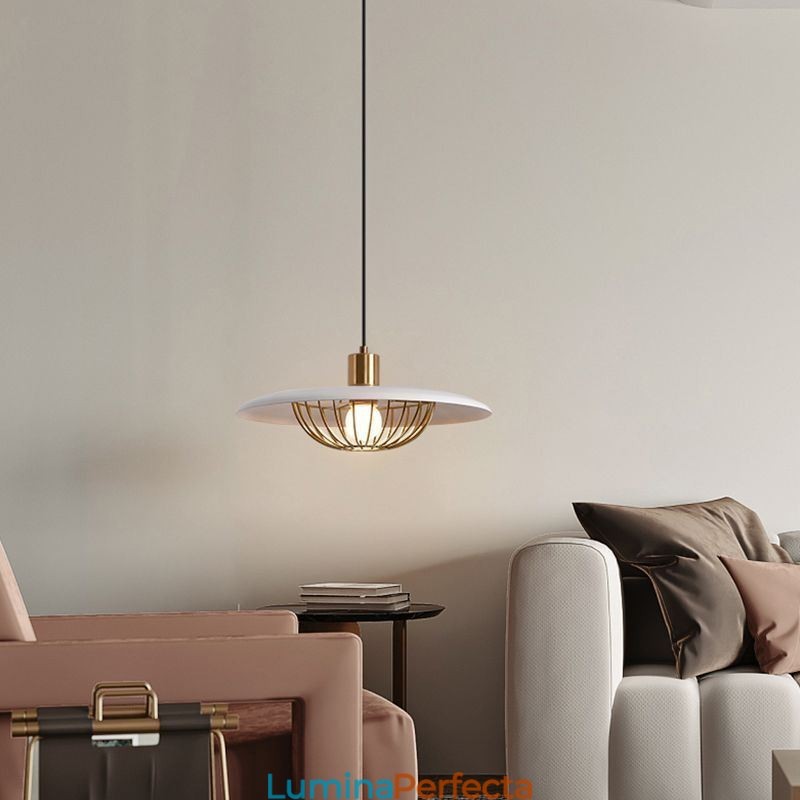 Lampă Nordic Pendant Fier forjat Plafoniere creative Disc