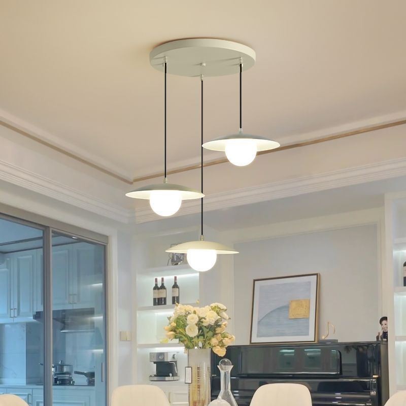 Plafoniera cu pandantiv nordic creativ din fier forjat G9 Disc