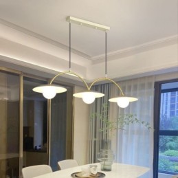 Lampă nordică suspendată Creative G9 Plafoniera Wave din fier forjat