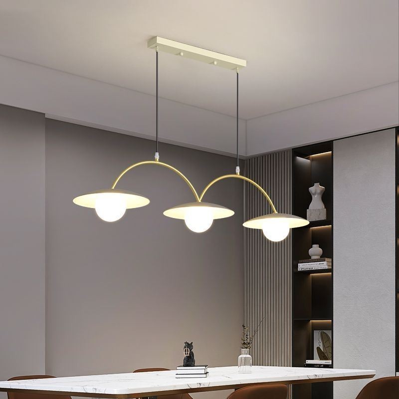 Lampă nordică suspendată Creative G9 Plafoniera Wave din fier forjat
