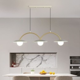 Lampă nordică suspendată Creative G9 Plafoniera Wave din fier forjat