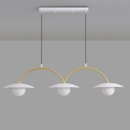 Lampă nordică suspendată Creative G9 Plafoniera Wave din fier forjat