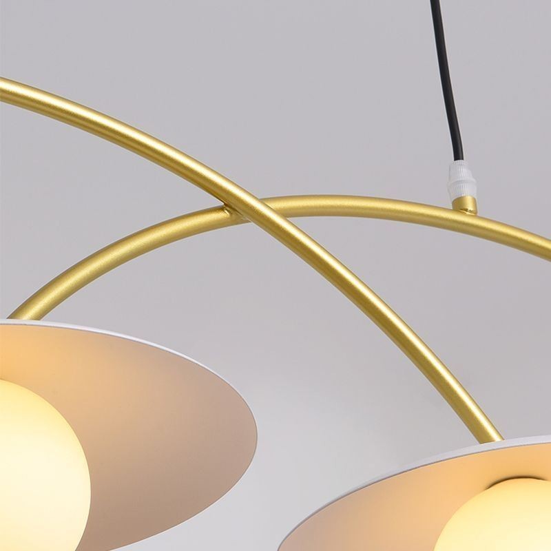 Lampă nordică suspendată Creative G9 Plafoniera Wave din fier forjat