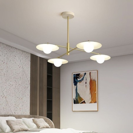 Plafoniera Nordic Pendant Disc Creative G9 din Fier forjat Plafoniera Nordic Pendant Disc Creative G9 din Fier forjat