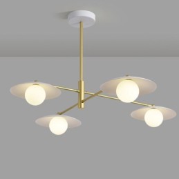 Plafoniera Nordic Pendant Disc Creative G9 din Fier forjat