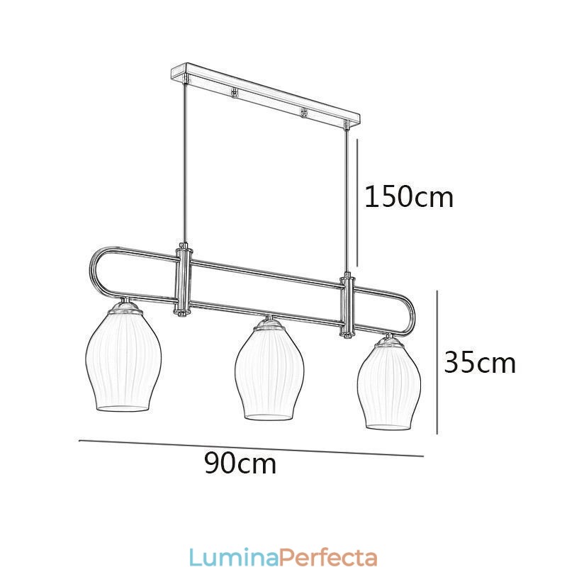 Lampă Nordic Pendant Fier forjat Plafoniera Creativă Stamen