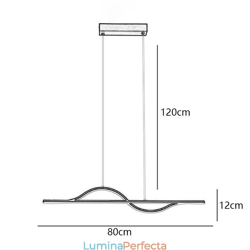 Lampă de plafon elegantă din aluminiu Art Wave