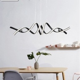 Plafoniera minimalistă în spirală din aluminiu