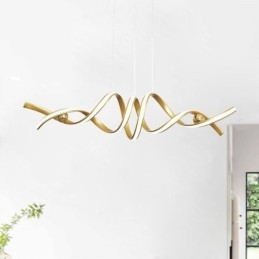 Plafoniera minimalistă în spirală din aluminiu