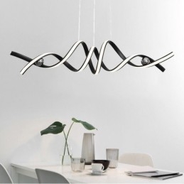 Plafoniera minimalistă în spirală din aluminiu