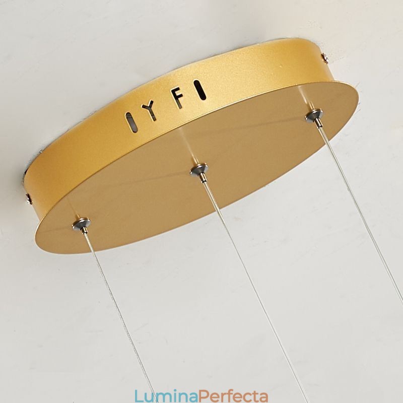 Plafoniera minimalistă în spirală din aluminiu