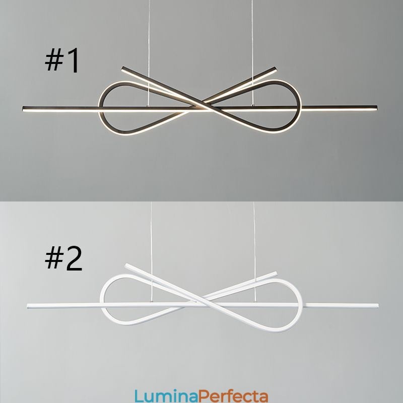 Plafoniera cu pandantiv simplu din aluminiu Art Bowknot