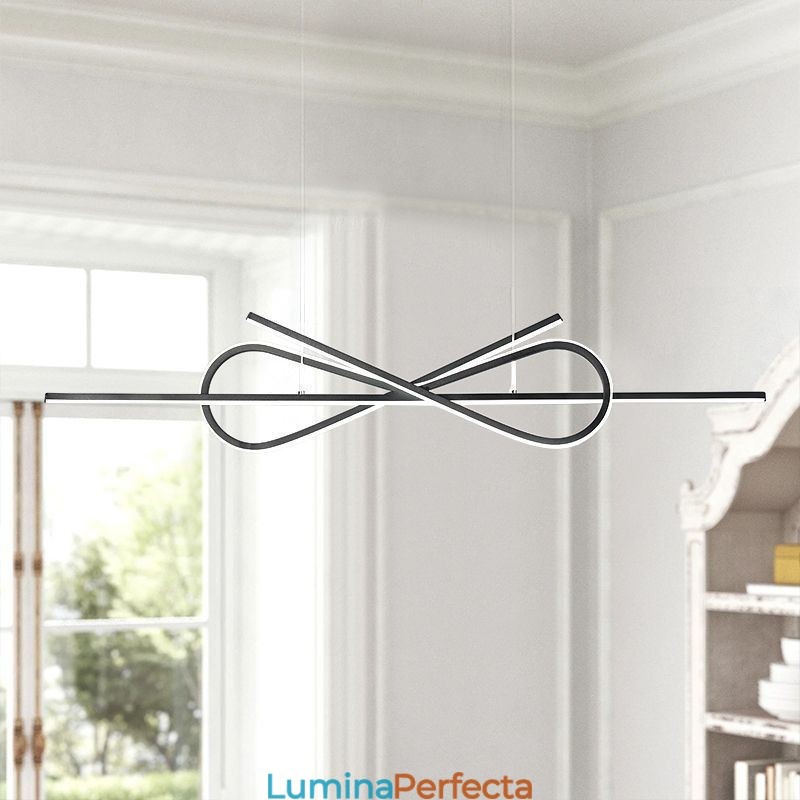 Plafoniera cu pandantiv simplu din aluminiu Art Bowknot
