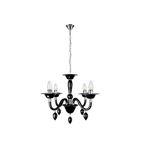 Candelabru negru modern cu 4 lumini Candelabru negru modern cu 4 lumini