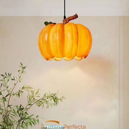 Lampă suspendată cu dovleac retro japonez Plafoniere creative Lampă suspendată cu dovleac retro japonez Plafoniere creative