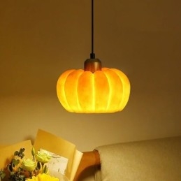Lampă suspendată cu un singur cap Pumpkin Plafoniera retro japoneză