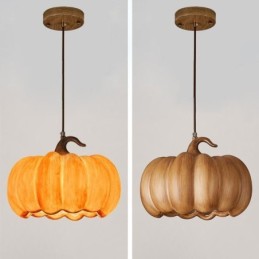 Creative Pumpkin Pendant Lampă Retro Japoneză Plafoniera Plafoniera
