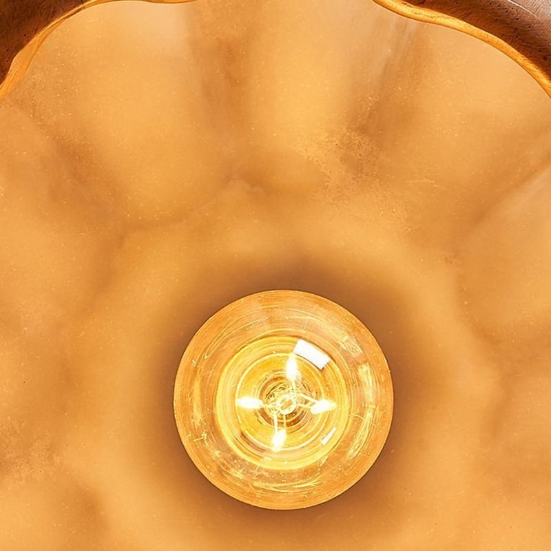 Creative Pumpkin Pendant Lampă Retro Japoneză Plafoniera Plafoniera