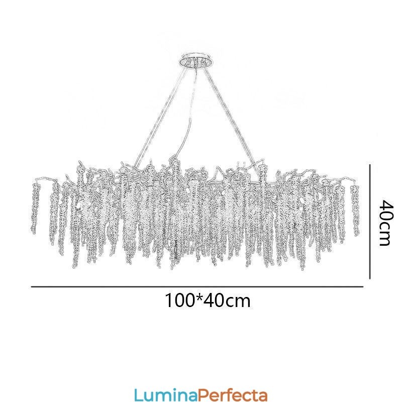 Candelabru din sticlă Nordic Branch G9