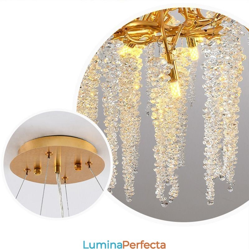 Candelabru din sticlă Nordic Branch G9