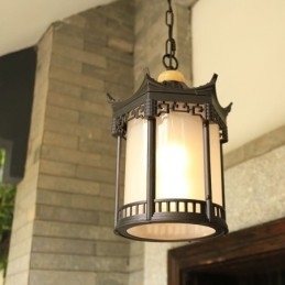 Lumină de exterior chinezească, rezistentă la apă, pentru foișor hexagonal