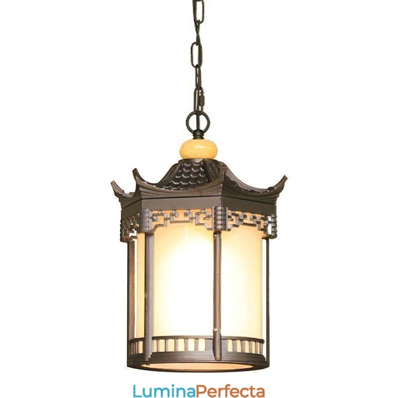 Lumină de exterior chinezească, rezistentă la apă, pentru foișor hexagonal