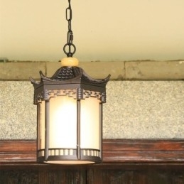 Lumină de exterior chinezească, rezistentă la apă, pentru foișor hexagonal