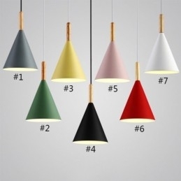 Lampă suspendată nordică Macaron Lampă suspendată cu un singur cap