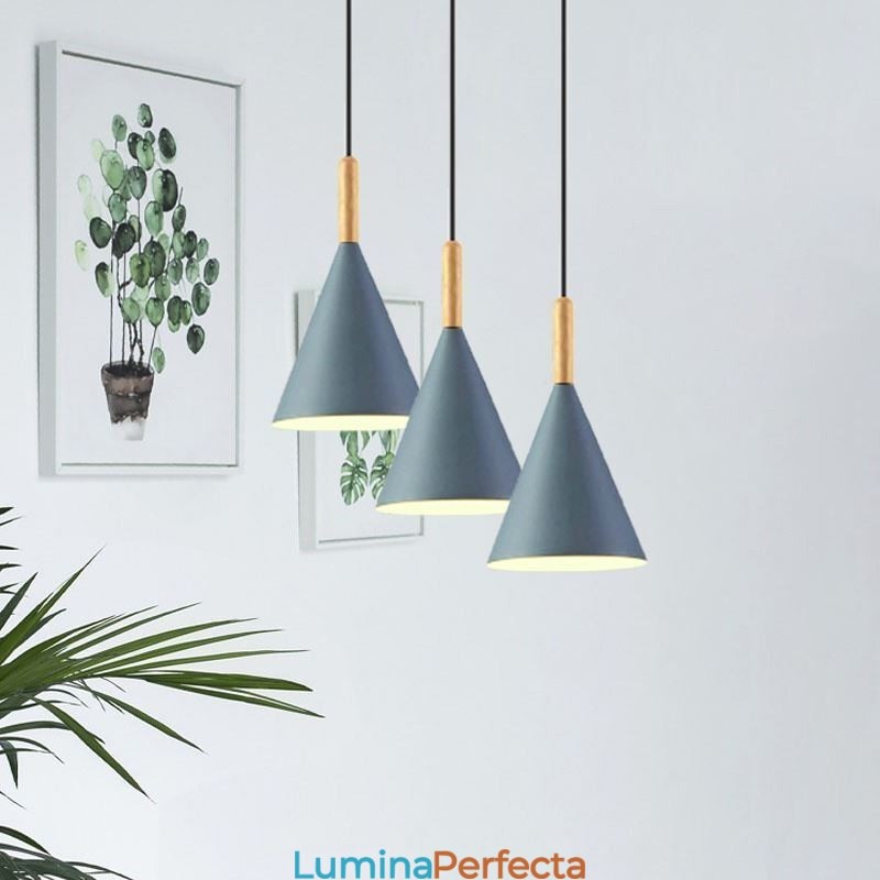 Lampă suspendată nordică Macaron Lampă suspendată cu un singur cap