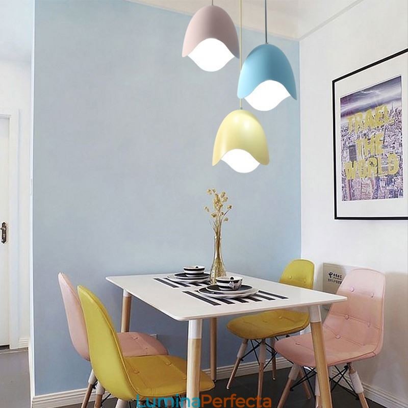 Lampă suspendată Creative Macaron Lampă suspendată cu un singur cap