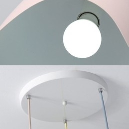 Lampă suspendată Creative Macaron Lampă suspendată cu un singur cap