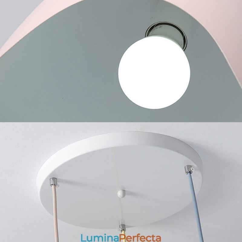 Lampă suspendată Creative Macaron Lampă suspendată cu un singur cap