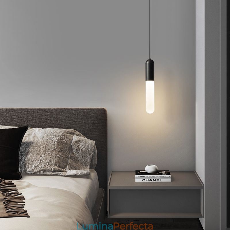 Lampă suspendată înghețată modernă Lampă suspendată periată