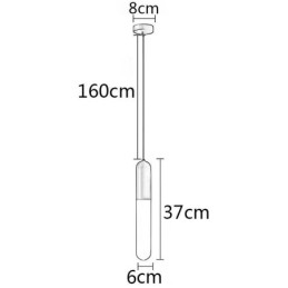 Lampă suspendată înghețată modernă Lampă suspendată periată