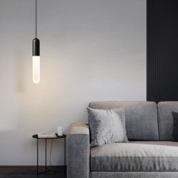 Lampă suspendată înghețată modernă Lampă suspendată periată