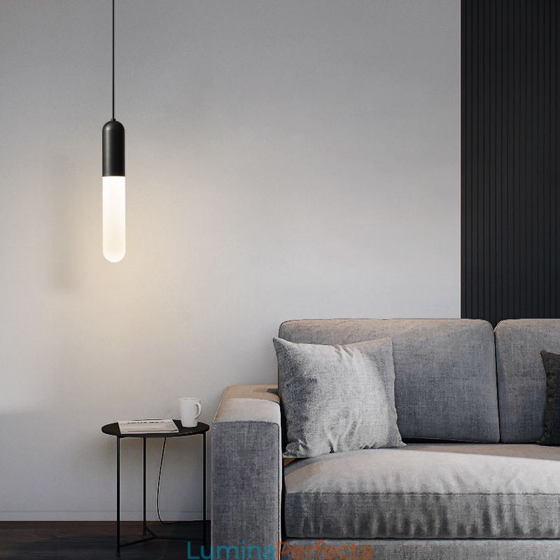 Lampă suspendată înghețată modernă Lampă suspendată periată