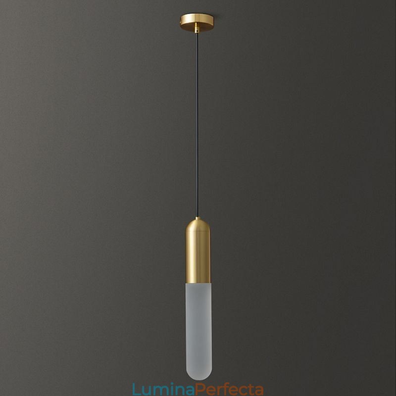Lampă suspendată înghețată modernă Lampă suspendată periată