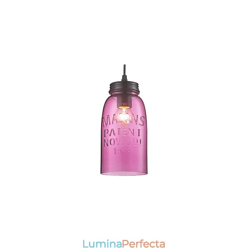 Lampă suspendată modernă din sticlă cu 1 lumină, cu design transparent cu bule