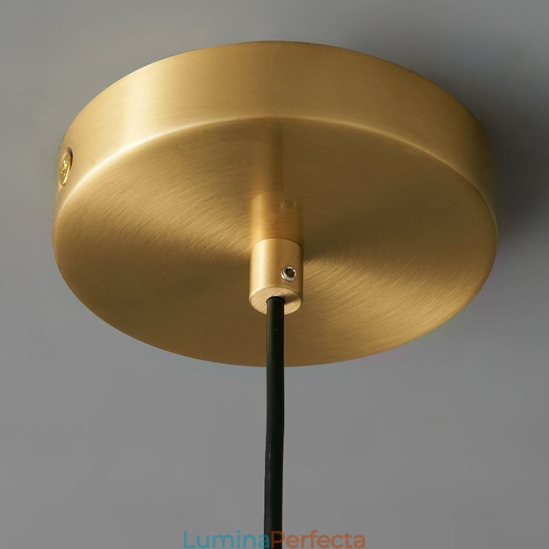 Lampă suspendată modernă, cu o lumină, insulă de iluminat din alamă