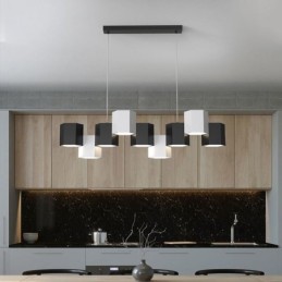 Lampă suspendată hexagonală modernă, combinație creativă