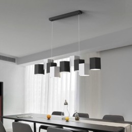 Lampă suspendată hexagonală modernă, combinație creativă