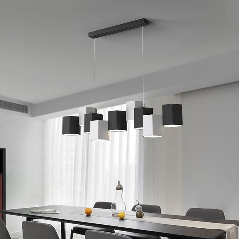 Lampă suspendată hexagonală modernă, combinație creativă