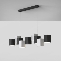 Lampă suspendată hexagonală modernă, combinație creativă