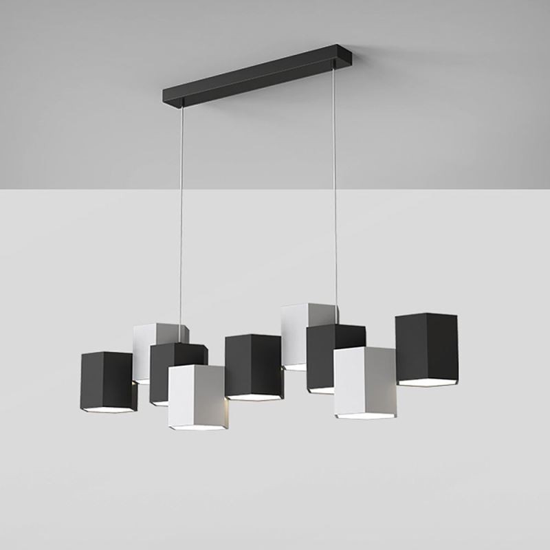 Lampă suspendată hexagonală modernă, combinație creativă