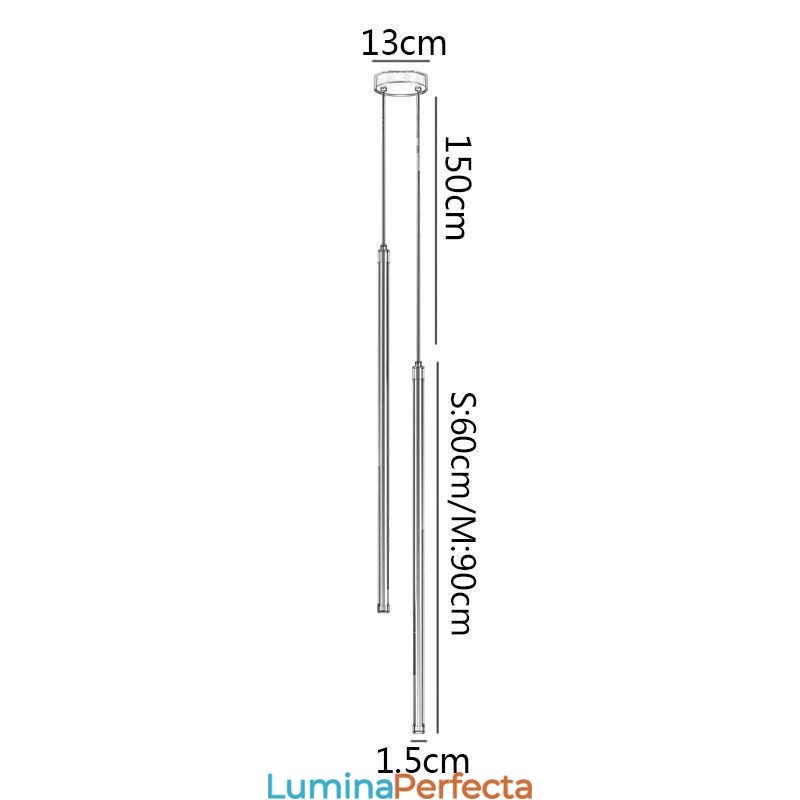 Lampă suspendată Nordic Long Tube Lamp Island