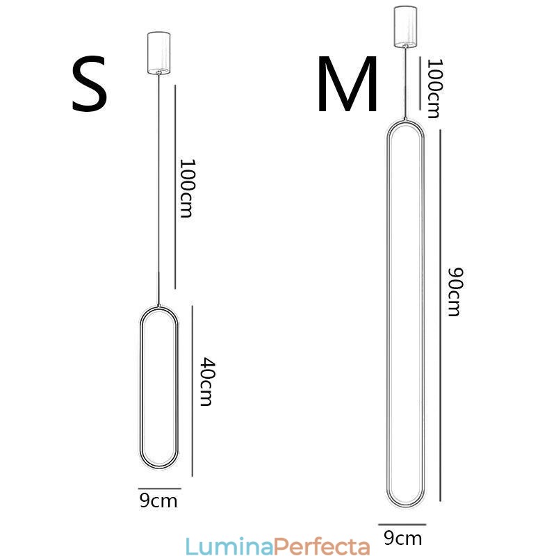 Lampă suspendată modernă Lampă suspendată ovală minimalistă