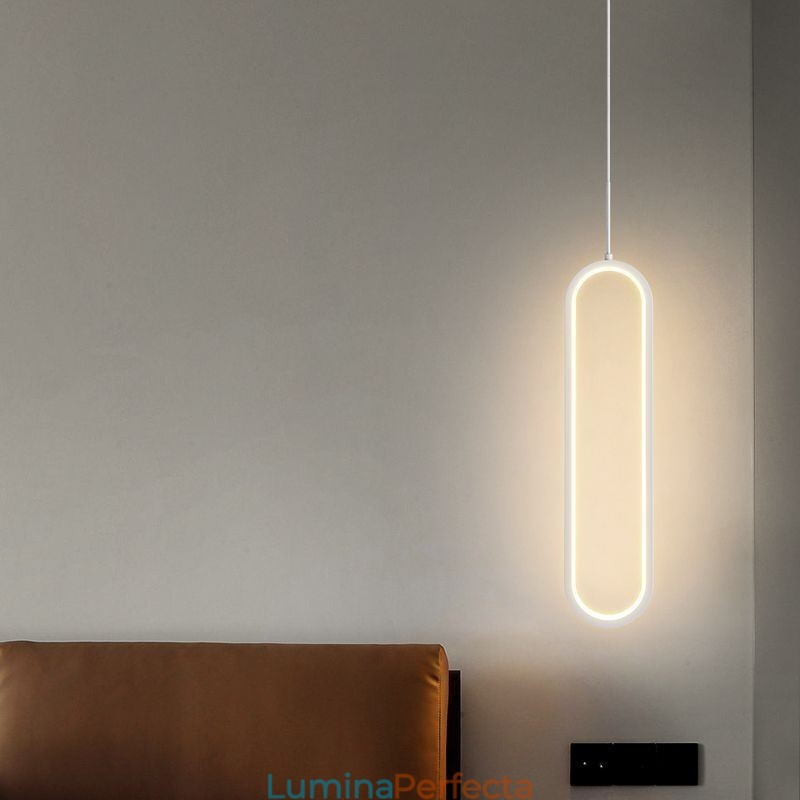 Lampă suspendată modernă Lampă suspendată ovală minimalistă