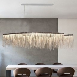 Lampă suspendată modernă Lampă suspendată cu ciucuri creativ Cafe